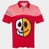 Men's Heathered 3-Stripes Colorblocked Polo Thumbnail