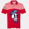 Men's Heathered 3-Stripes Colorblocked Polo Thumbnail