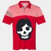 Men's Heathered 3-Stripes Colorblocked Polo Thumbnail