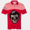 Men's Heathered 3-Stripes Colorblocked Polo Thumbnail