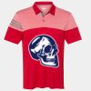 Men's Heathered 3-Stripes Colorblocked Polo Thumbnail