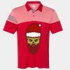 Men's Heathered 3-Stripes Colorblocked Polo Thumbnail