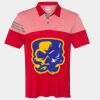 Men's Heathered 3-Stripes Colorblocked Polo Thumbnail