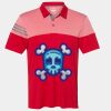 Men's Heathered 3-Stripes Colorblocked Polo Thumbnail