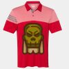 Men's Heathered 3-Stripes Colorblocked Polo Thumbnail
