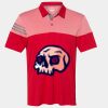 Men's Heathered 3-Stripes Colorblocked Polo Thumbnail