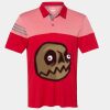 Men's Heathered 3-Stripes Colorblocked Polo Thumbnail