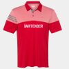 Men's Heathered 3-Stripes Colorblocked Polo Thumbnail