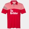 Men's Heathered 3-Stripes Colorblocked Polo Thumbnail