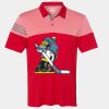 Men's Heathered 3-Stripes Colorblocked Polo Thumbnail